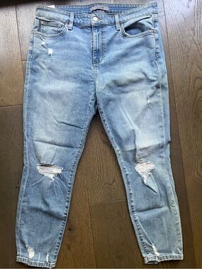 Joe's Jeans Light Blue Denim Waistband Detail